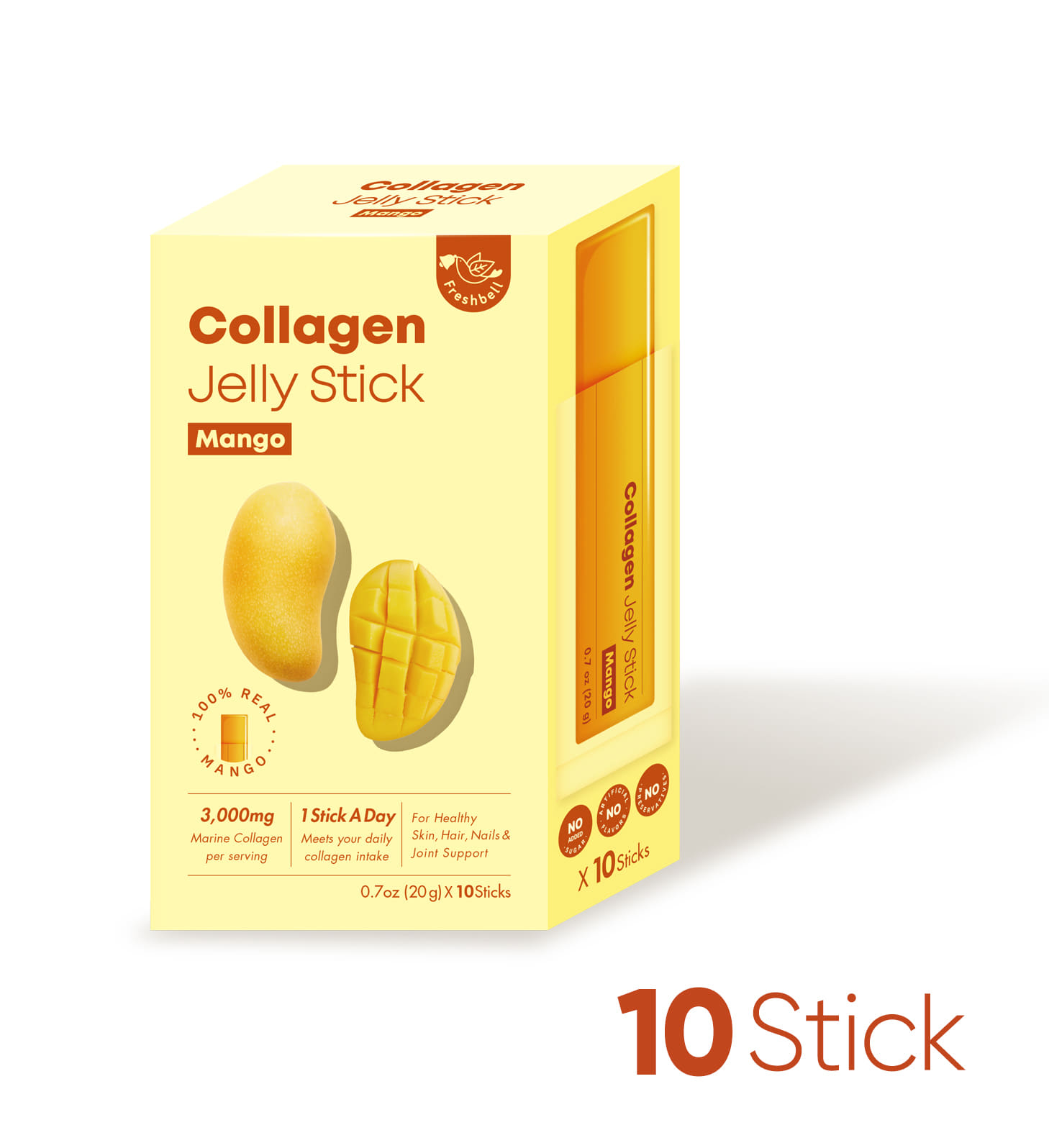 Collagen Jelly Stick Mango 3000mg (10ea*1box)