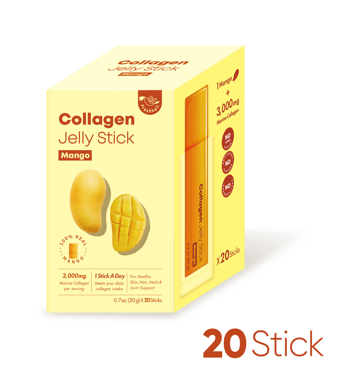 Collagen Jelly Stick Mango 3000mg (20ea*1box)